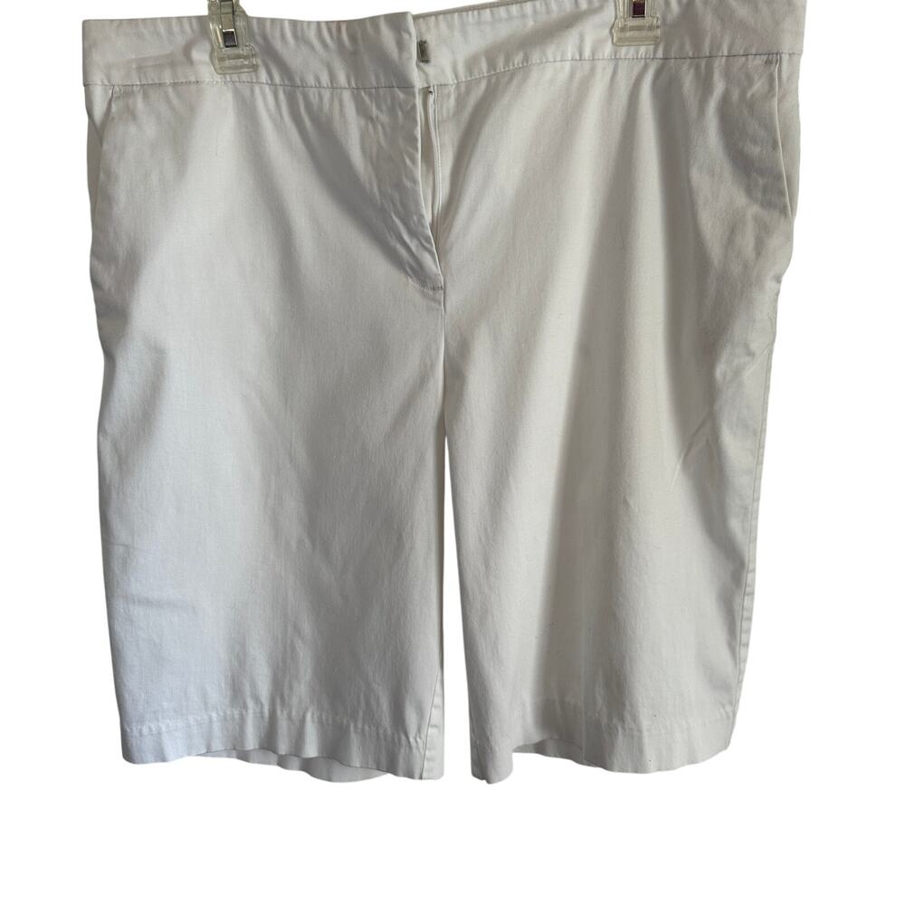 Jones New York Sport Women 16 White Stretch Shorts Casual Summer Resort cruise